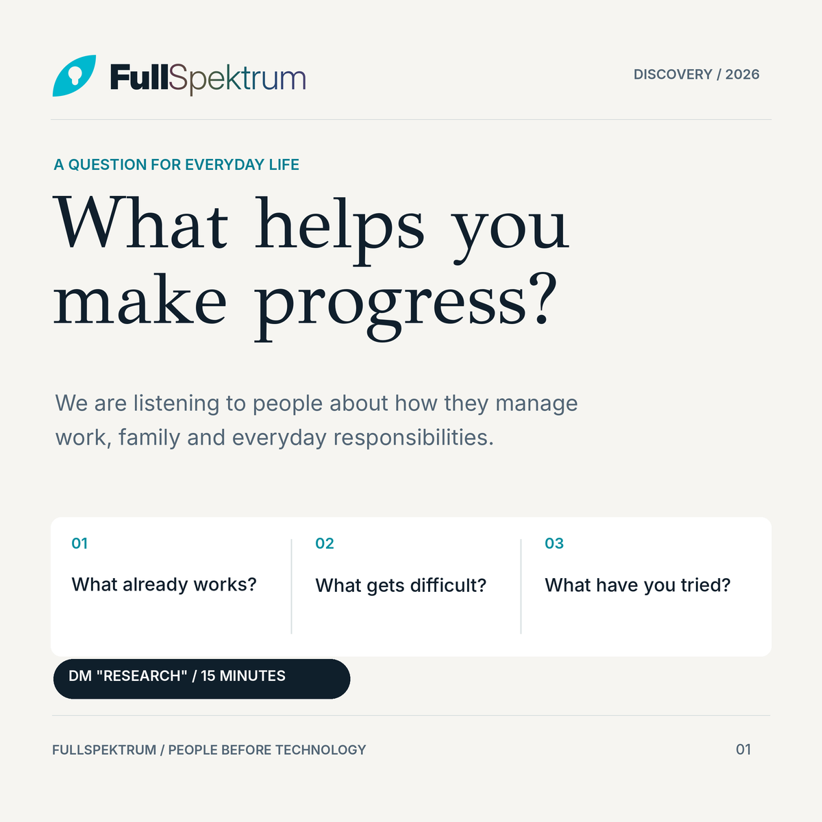 FullSpektrum artwork: What helps you make progress?